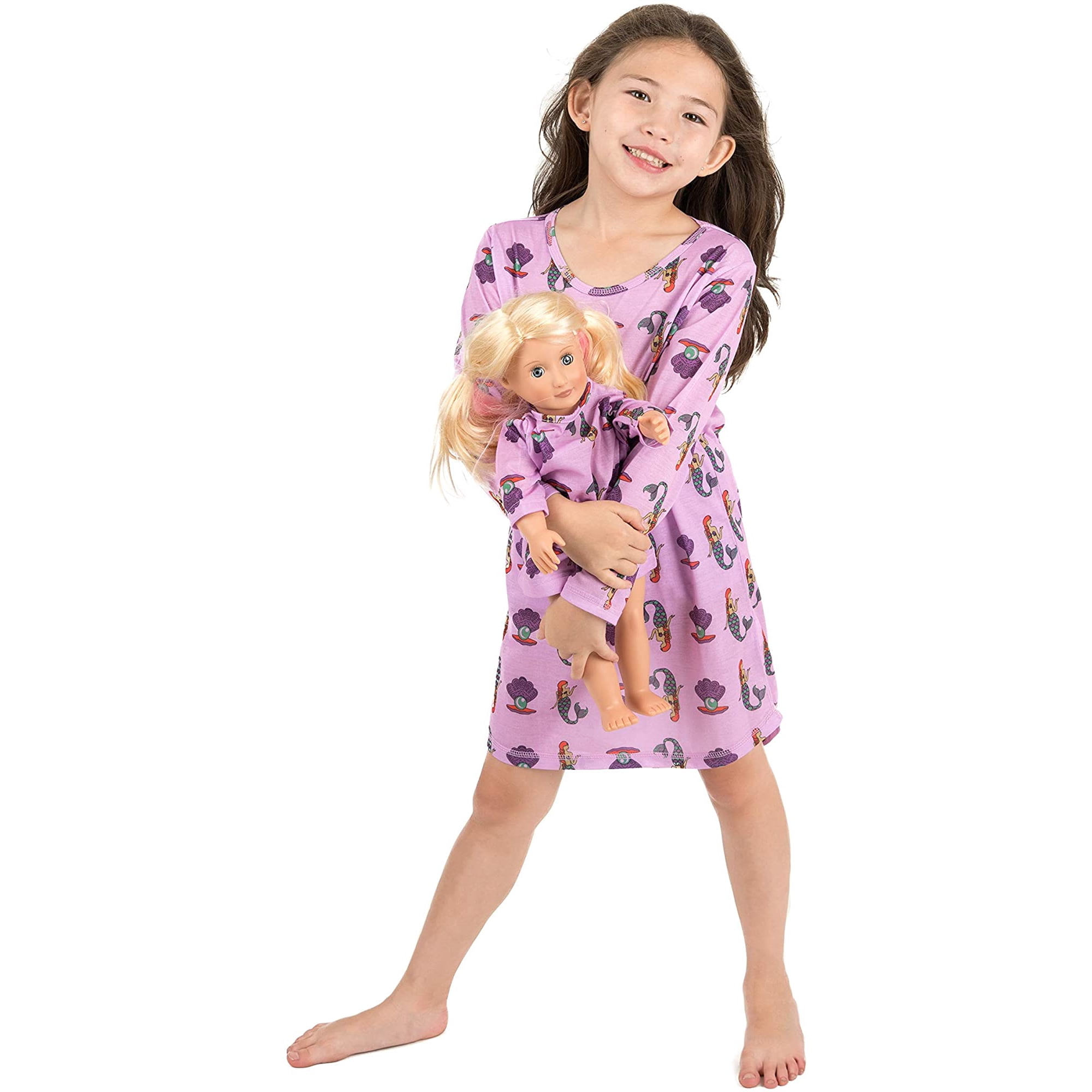 Leveret Matching Doll & Girls Nightgown Kids & Toddler Pajamas Unicorn Sleepwear 4-14 Years Fits American Girl Doll Leveret Matching Doll & Girls Nightgown Kids & Toddler Pajamas Unicorn Sleepwear 4-14 Years Fits American Girl Doll